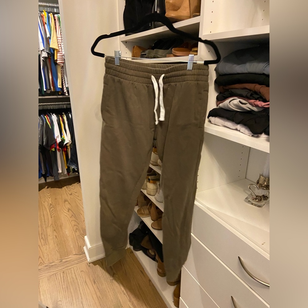 Olive joggers - size small